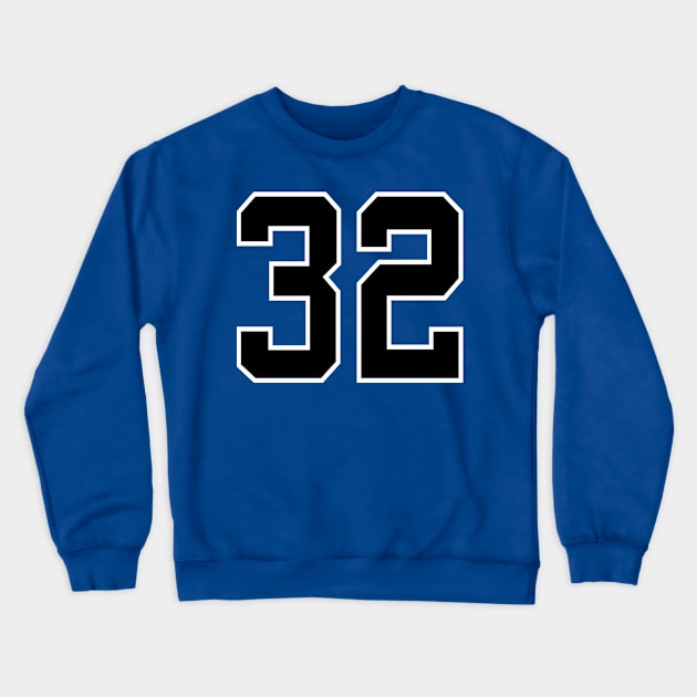 Number 32 Crewneck Sweatshirt by colorsplash